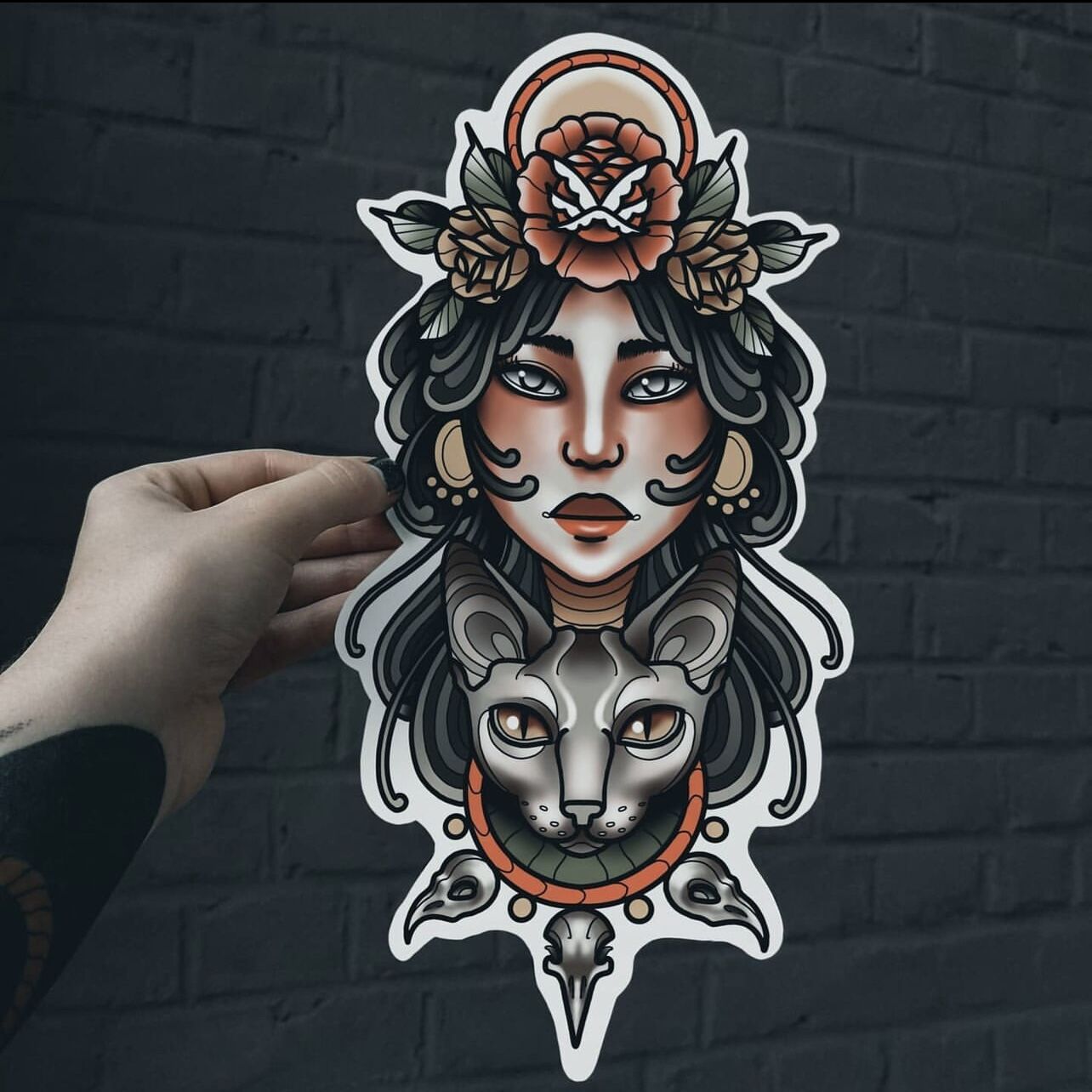 Flash tattoo Cacticami