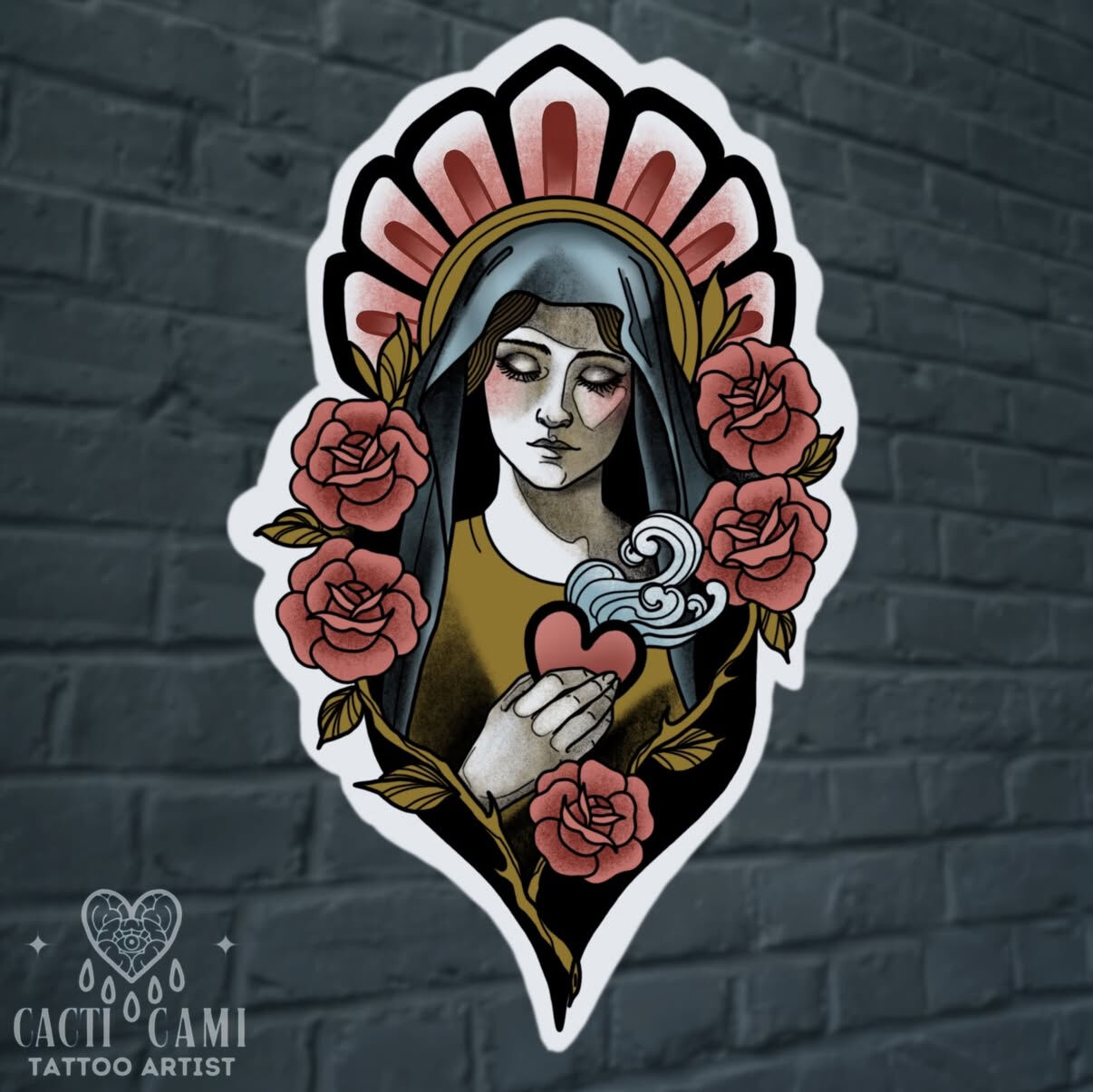 Flash tattoo Cacticami