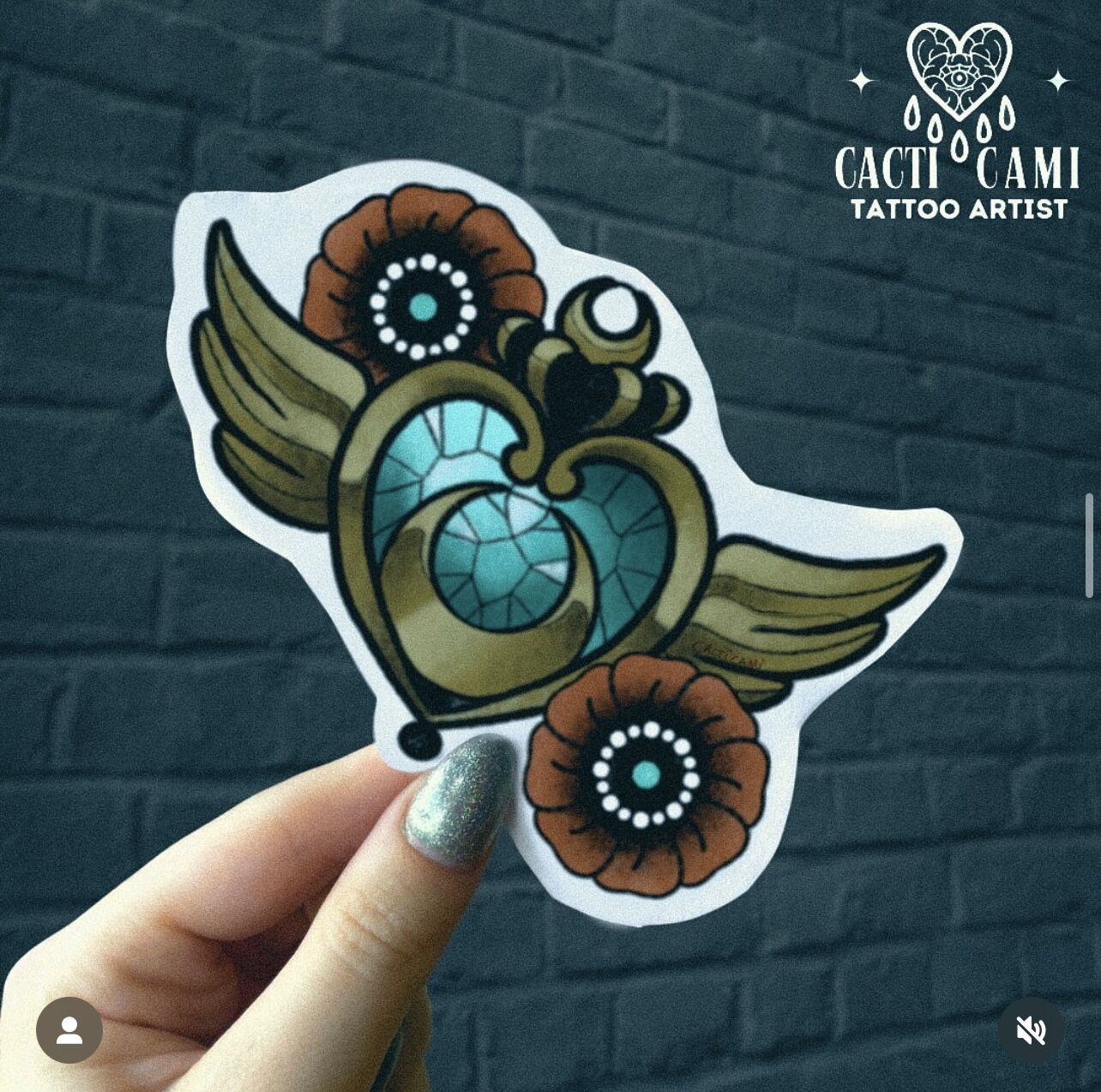 Flash tattoo Cacticami