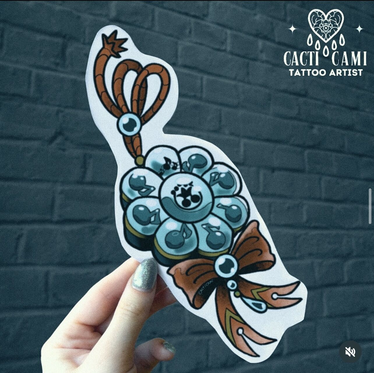 Flash tattoo Cacticami