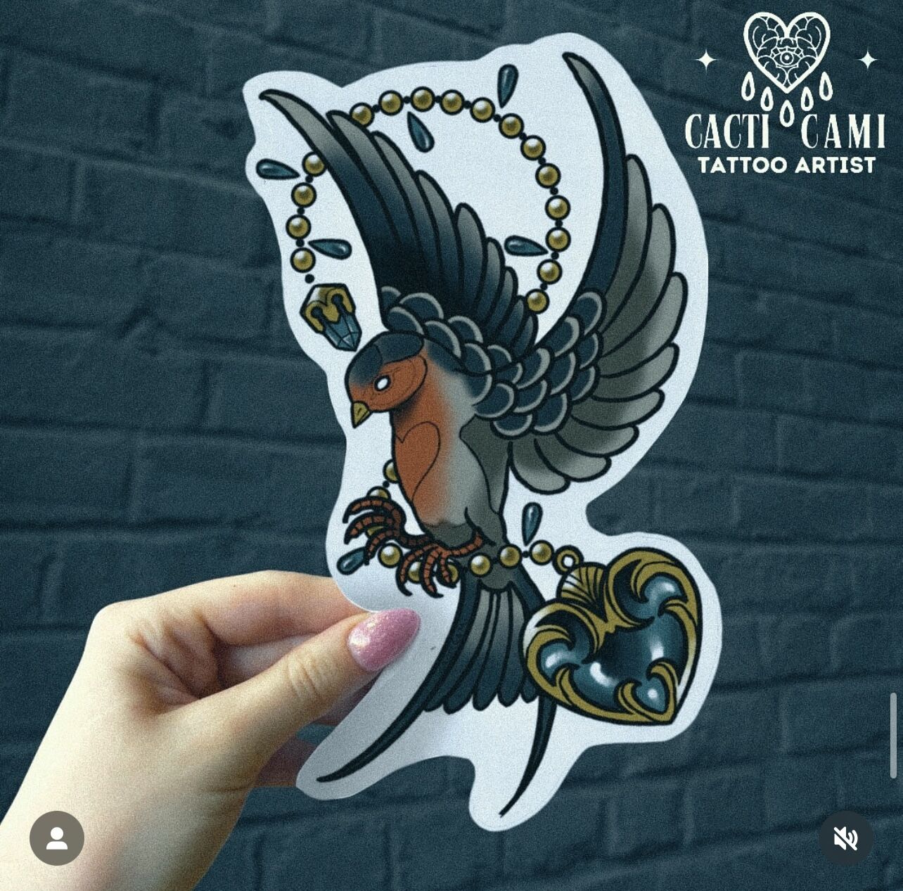Flash tattoo Cacticami
